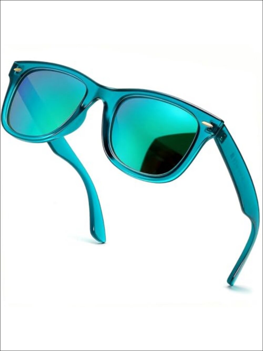 SIPHEW Polarized Mirrored Square Sunglasses UV400 Sport Wrap Unisex